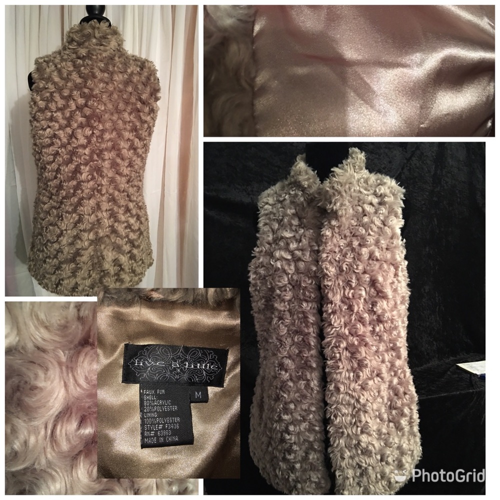 " Live A Little" faux wool vest